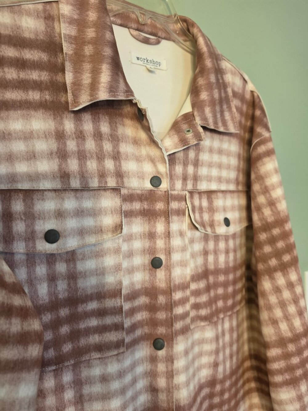 Workshop Republic Faux suede Shacket Size Large